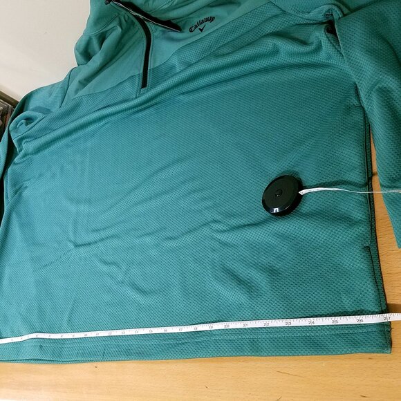 Callaway Men’s Quarter Zip Pullover XXL Green New Golf Sweatshirt Performance - Picture 8 of 16